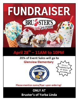 Bruster's Fundraiser Flyer